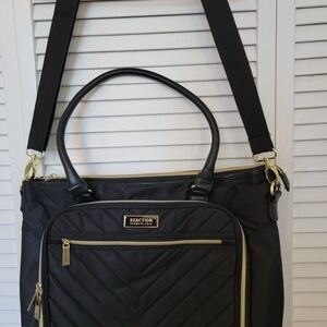 Women's Black Quilted Bag